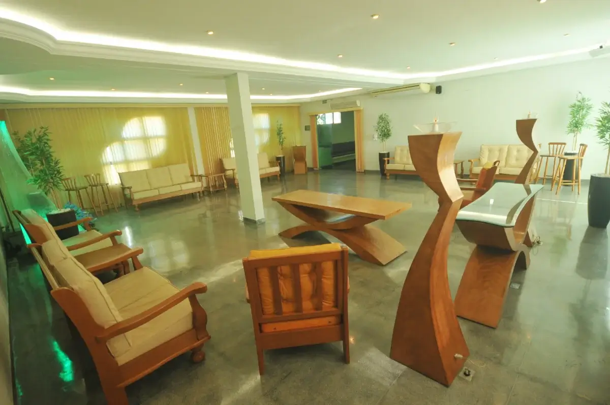 Sala de velório 1 do Cemitério Campo da Paz em São Vicente-SP