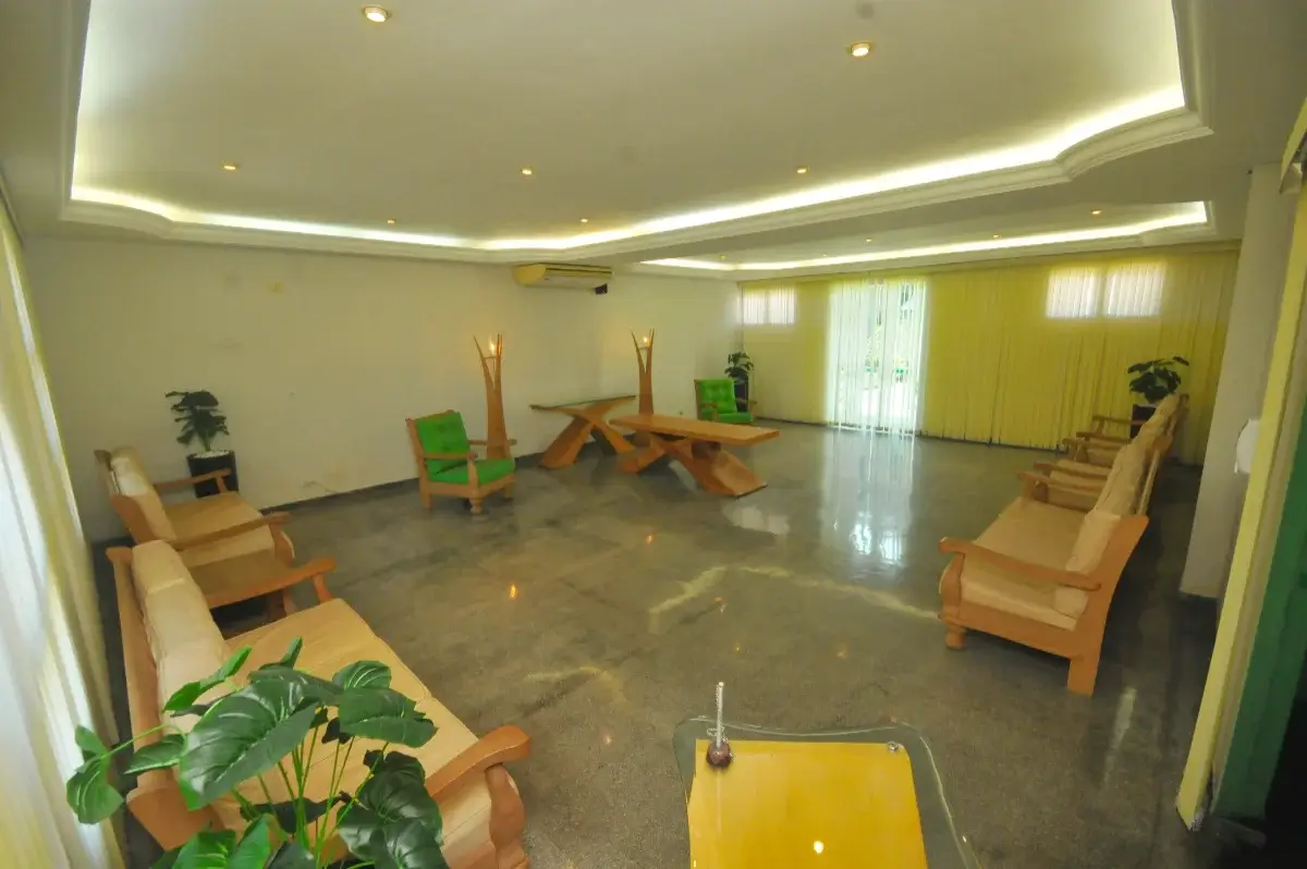 Sala de velório do Cemitério Campo da Paz, em São Vicente - SP